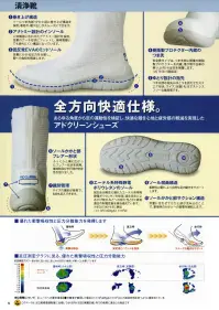ガードナー G7760-2PCT アドクリーンシューズ・安全靴ロングタイプ トウガード付き ブルー 関連情報 カタログ 5ページ