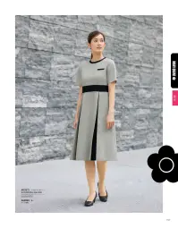 ユーファクトリー M53372 ワンピース MARY QUANT  M53372 ワンピース 高級感あふれるモノクロームの世界観を体現したMARY QUANTの洗練された事務服ワンピースです。ブラック＆グレーの絶妙な配色使いが美しく、シンボリックでドラマティックな表情を演出。クラシカルでありながら存在感のある佇まいが、夏のクールビズシーンを格調高く彩ります。機能性も充実した、プロフェッショナルな仕事着としての実用性と美しさを兼ね備えた一着です。特徴・印象的なプリーツの配色デザインが上品な存在感を放つ高級ワンピース・襟元のアクセサリー用ホールでクリップ式ブローチを決まった位置に装着可能・両脇にデオドラントテープを採用し、優れた消臭＆抗菌効果で汗やニオイ対策・純銀の糸「ミューファンⓇ」使用の抗菌防臭・吸汗速乾パッドで夏も快適・後ろ中心ファスナーで着脱がスムーズ・モノクローム配色が生み出す鮮烈な印象と洗練された美しさ・オフィスからセミフォーマルまで幅広いシーンで活躍するノーブルな佇まい 関連情報 カタログ 157ページ