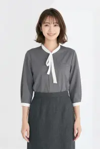 アルファピア AR7620-3 リボンカラーポロシャツ(七分袖) 関連情報 カタログ 34ページ