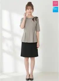 アルファピア AR7619-4 ノーカラーポロシャツ(五分袖) 関連情報 カタログ 35ページ