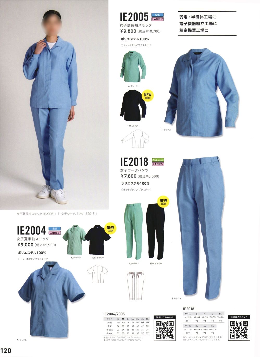 エスコ [Ｍ] 継ぎ作業服(青) 1着 EA996AC-31
