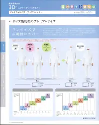 KAZEN KZN401-20 ジャンパー（男女兼用） サイズ集約型のプレミアムサイズワンサイズで広範囲にカバー「3D+プレミアムサイズ」は、「動きやすさ」を追求した「3D+ 特殊パターン設計」に加え、サイズ集約が可能。ただ大きくするのではなく、各サイズに心地よいゆとりを生み出しました。ウエスト寸法や身長の高低差にも幅広く対応するなど、各サイズとも広範囲をカバー出来るため経済的で、ユニフォームの在庫管理も楽になる2つのメリットを生み出します。※カタログ掲載の表はあくまでも目安です。実際に試着の上、サイズをご確認ください。※ボトムスはウエスト適用寸法を目安として、サイズをお選びください。※従来サイズとプレミアムサイズではサイズ感に差がございます為、導入前に必ずご確認をお願いいたします。 関連情報 カタログ 24ページ