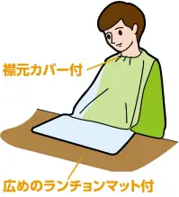 アーテック 51958 ポケット付使い捨て食事用エプロン 100枚入 食べこぼしをしっかりキャッチ！ 深くて立体的なポケット・ランチョンマット付使い切りタイプで片付け簡単！清潔・らくらく！着脱簡単!かぶるだけ、防水性に優れたポリエチレン製、1枚あたり18円100枚入※この商品はご注文後のキャンセル、返品及び交換は出来ませんのでご注意下さい。※なお、この商品のお支払方法は、先振込(代金引換以外)にて承り、ご入金確認後の手配となります。 関連情報 カタログ 713ページ