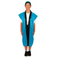 アーテック 19087 サテンロングハッピ（ハチマキ付） 青 M 肌触りがよく、光沢のあるサテン製のロングハッピ！肌ざわりの良いサテン生地を使用したロングタイプのハッピです。サテン特有の光沢のあるきれいな色で、応援や演舞などを華やかに演出します。ハチマキ付きなので統一感が出ます。カラーが豊富なので、クラスやチーム、グループごとに色分けできます。運動会、発表会、イベントなど幅広いシーンで使えます。中学生～高校生向けのサイズです。※お使いのモニター設定、お部屋の照明等により実際の商品と色味が異なる場合がございます。 関連情報 カタログ 767ページ