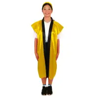 アーテック 19097 サテンロングハッピ（ハチマキ付） 金 M 肌触りがよく、光沢のあるサテン製のロングハッピ！肌ざわりの良いサテン生地を使用したロングタイプのハッピです。サテン特有の光沢のあるきれいな色で、応援や演舞などを華やかに演出します。ハチマキ付きなので統一感が出ます。カラーが豊富なので、クラスやチーム、グループごとに色分けできます。運動会、発表会、イベントなど幅広いシーンで使えます。中学生～高校生向けのサイズです。※お使いのモニター設定、お部屋の照明等により実際の商品と色味が異なる場合がございます。 関連情報 カタログ 787ページ