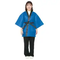 アーテック 19139 カラー不織布ハッピ（帯付） 青 M カラー豊富！軽くて丈夫な不織布ハッピ！安くて丈夫なハッピです。軽さと撥水性を持ち合わせた不織布製です。カラーが豊富なので、クラスやチーム、グループごとに色分けできます。帯付きなので、しっかりと着用可能です。不織布なので加工が簡単です。中学生～高校生向けのサイズです。運動会、発表会、イベントなど幅広いシーンで使えます。※お使いのモニター設定、お部屋の照明等により実際の商品と色味が異なる場合がございます。 関連情報 カタログ 803ページ
