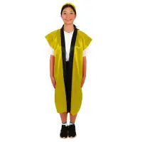 アーテック 19153 ソフトサテンロングハッピ（ハチマキ付） 金  M やわらかで通気性の良いサテン生地を使用したロングハッピ！やわらかで通気性に優れたソフトサテン素材を使用したロングタイプのハッピです。サテン特有の光沢のあるきれいな色で、応援や演舞などを華やかに演出します。ハチマキ付きなので統一感が出ます。カラーが豊富なので、クラスやチーム、グループごとに色分けできます。運動会、発表会、イベントなど幅広いシーンで使えます。中学生～高校生向けのサイズです。※お使いのモニター設定、お部屋の照明等により実際の商品と色味が異なる場合がございます。 関連情報 カタログ 827ページ