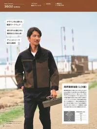 旭蝶繊維 3604 難燃長袖シャツ 関連情報 カタログ 57ページ