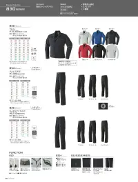 旭蝶繊維 832-A カーゴパンツ（ノータック） 関連情報 カタログ 15ページ