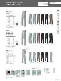 旭蝶繊維 E872 カーゴパンツ 関連情報 カタログ 12ページ