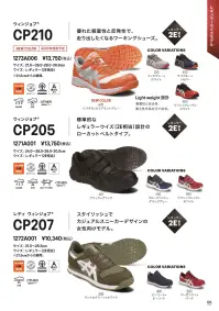 アシックス 1273A006-A ウィンジョブ CP210（21.5～25.0cm） 1273A006ウィンジョブ CP21021.5～25.0cm(25.5～30.0cmは1273A006-Bに掲載しています)優れた軽量性と反発性で、走り出したくなるワーキングシューズ。●JSAA規格A種認定品プロテクティブスニーカー規格。公益社団法人日本保安用品協会が定めた安全性や耐久性の基準を満たしている作業用靴です。●fuzeGELミッドソールとGELの材料設計技術を融合させたフォームタイプのGEL。GELをフォーム化したことで軽量化を実現しました。●SRB中敷足への負担を軽減するために、足のアーチを支えてかかとの内側への倒れ込みを抑える立体形状のSRB中敷を採用。取り外して洗濯も可能なので、清潔感を保ちます。●OTHER耐油性ラバー機械油などを扱う作業場で使用する作業用靴のアウターソールには、油で劣化しにくい耐油性ラバーを使用しています。●Light weight設計軽量性と安全性、耐久性を高次元で追及。※この商品はご注文後のキャンセル、返品及び交換が出来ませんのでご注意くださいませ。なお、この商品のお支払方法は、先払いのみにて承り、ご入金確認後の手配となります。 関連情報 カタログ 6ページ