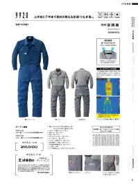 山田辰 1-9920 空調服つなぎ服（ファン・バッテリー別売） 関連情報 カタログ 32ページ