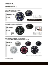 山田辰 P00011 空調服 ワンタッチファン（FAN2400SPBB） 関連情報 カタログ 41ページ