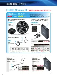 山田辰 P00027 空調服 スターターキット（SK23022K90）P00027 関連情報 カタログ 41ページ