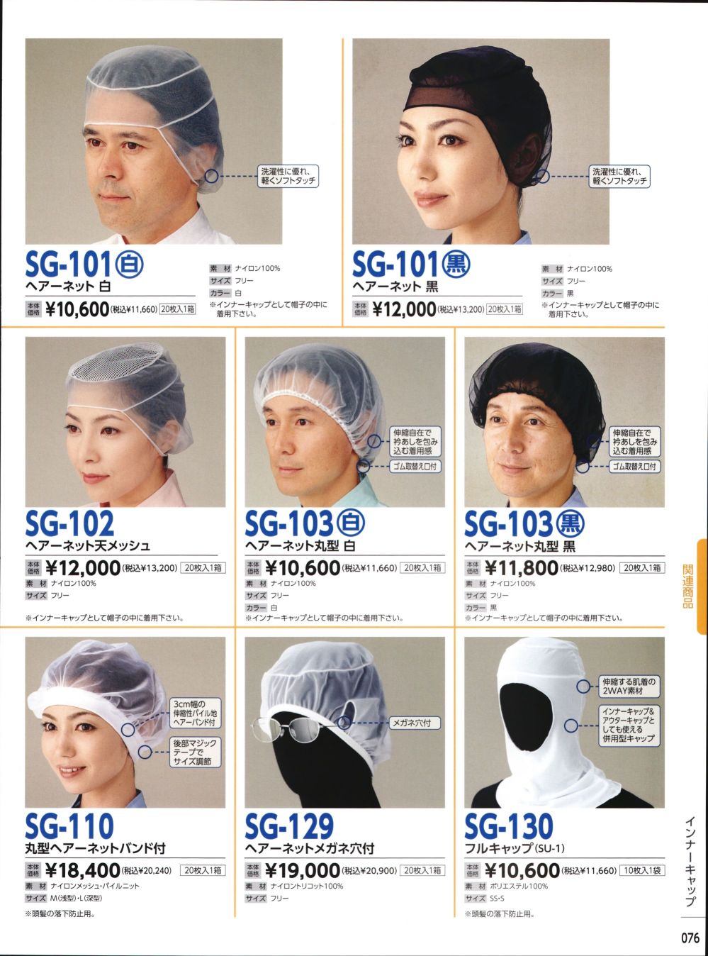 ユニフォーム1.COM 食品白衣jp 食品工場用 ビーバーズキャップ 帽子