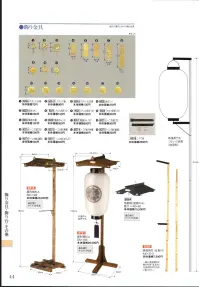 鈴木提灯 8864 提灯小物・付属品 吊屋根（屋根のみ） ※提灯は別売です。適応提灯サイズ15号長 関連情報 カタログ 44ページ