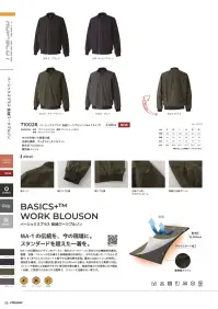 CUC 710028 ベーシックプラス 長袖ワークブルゾン（MA-1タイプ） 関連情報 カタログ 8ページ