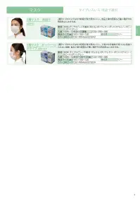 中部物産貿易 2SM-01B 2層マスク オーバーヘッドタイプ（3000枚入） 関連情報 カタログ 3ページ