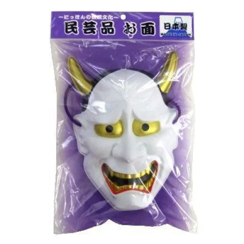 祭り用品jp 民芸品お面 般若 クリアストーン 4513455902592 祭り