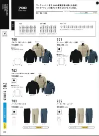 コーコス信岡 700 ブルゾン(前ファスナー仕様) ワークシーンに求められる要素を兼ね備えた逸材。バリエーションの豊かさで多彩なビジネスに対応。※9番 グリーンは販売を終了致しました。 関連情報 カタログ 140ページ