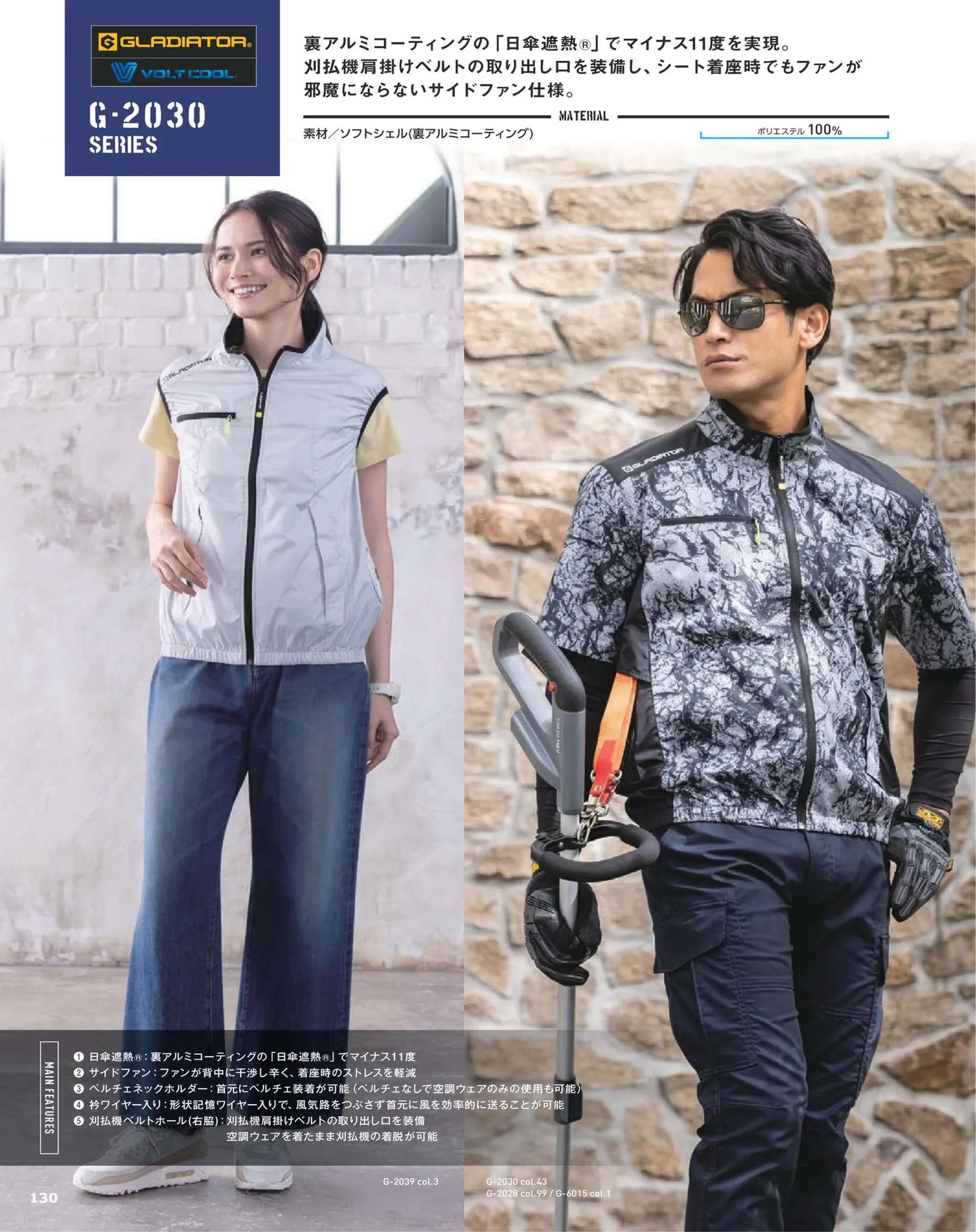 コーコス信岡 G-2039 ボルトクール 日傘遮熱&reg; ベスト（ペルチェネックホルダー付） デバイス別売 関連情報 カタログ 130ページ