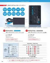 コーコス信岡 RD9690PJ 24VリチウムイオンバッテリーセットJL-2 関連情報 カタログ 146ページ