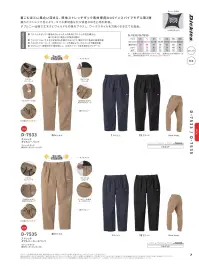 ディッキーズ D-7533 ストレッチダブルニーパンツ 関連情報 カタログ 7ページ