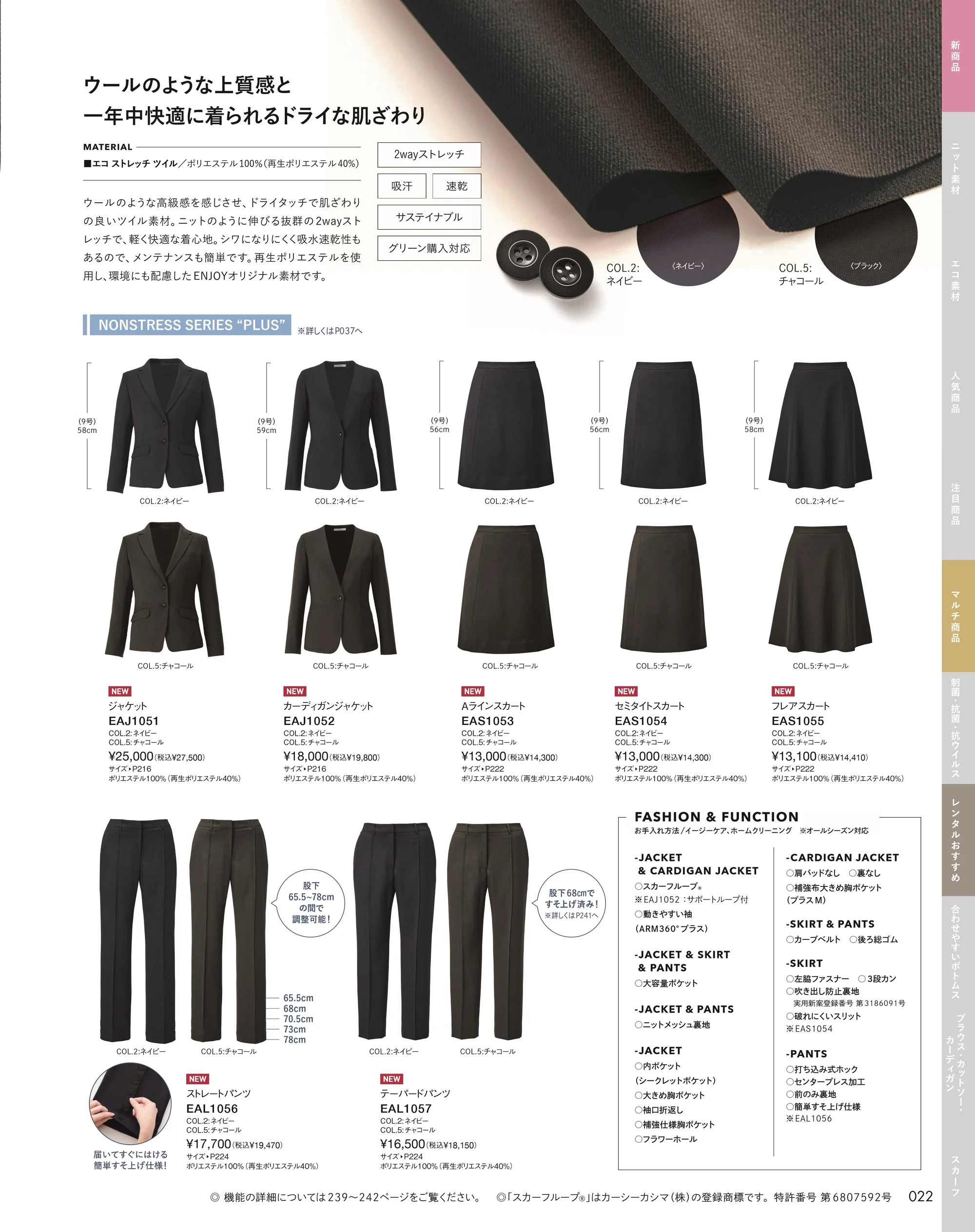 カーシーカシマ EAJ1048 ジャケット 関連情報 カタログ 22ページ