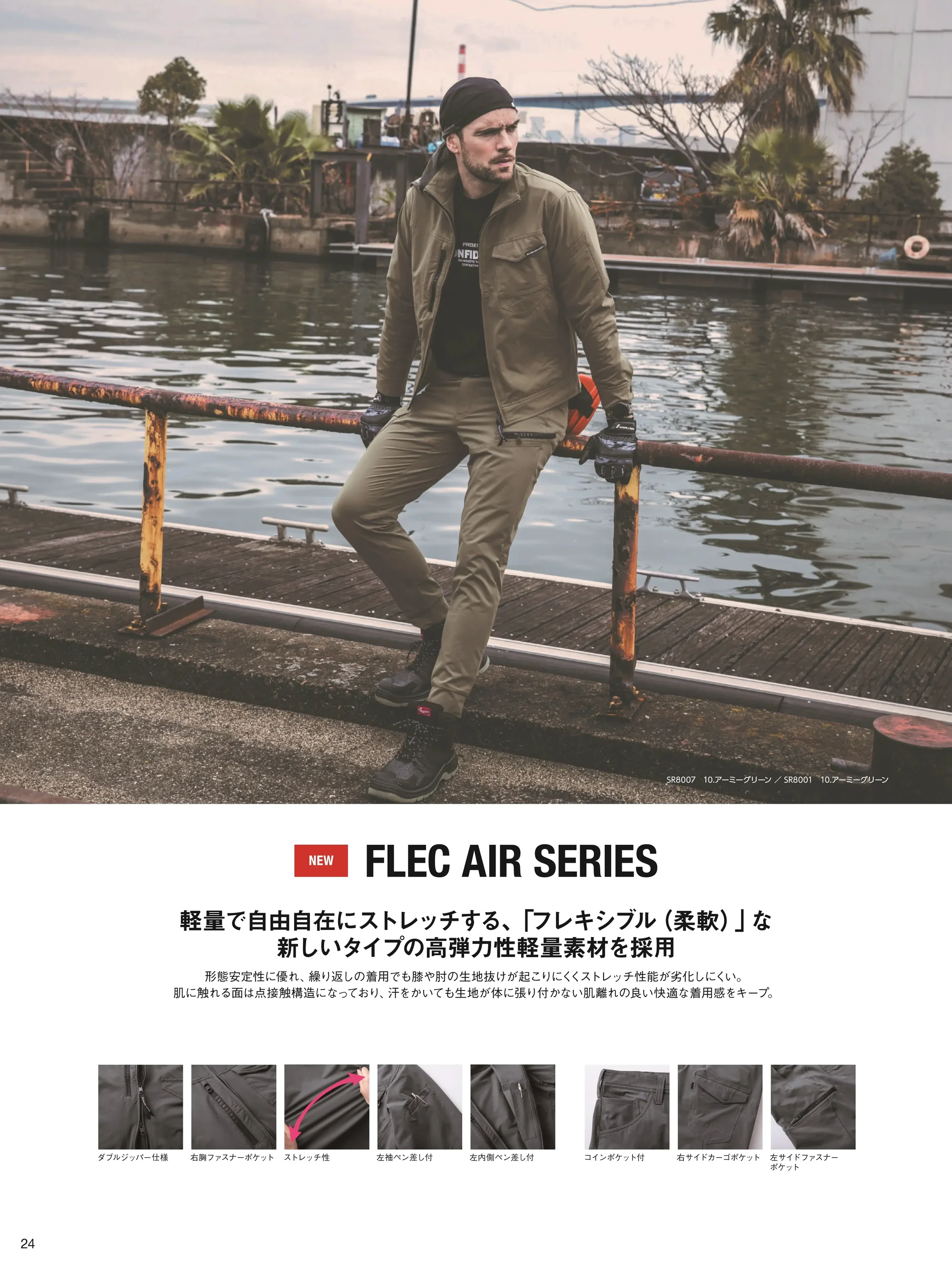 イーブンリバー SR8001 フレックスエアージョガー 関連情報 カタログ 24ページ