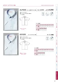 フレックスジャパン ALP200-20 半袖スクールブラウス（B体） 関連情報 カタログ 22ページ