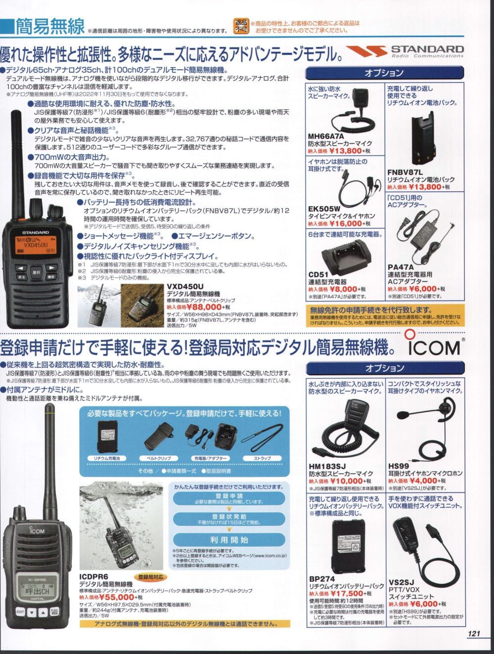 新作アイテム毎日更新 トランシーバー 無線機 充電式 2W 超長距離タイプ 簡単操作 1500mAH リチウムイオンバッテリー 充電器 イヤホンマイク  ベルトクリップ付属 総務省技術基準適合商品2台セット fucoa.cl