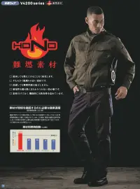 村上被服 V4212 難燃サイドファン長袖ブルゾン（ファン・バッテリー・保冷剤別売） 関連情報 カタログ 14ページ