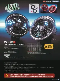 村上被服 V3002 快適ウェア用ファンケーブルセット 関連情報 カタログ 45ページ