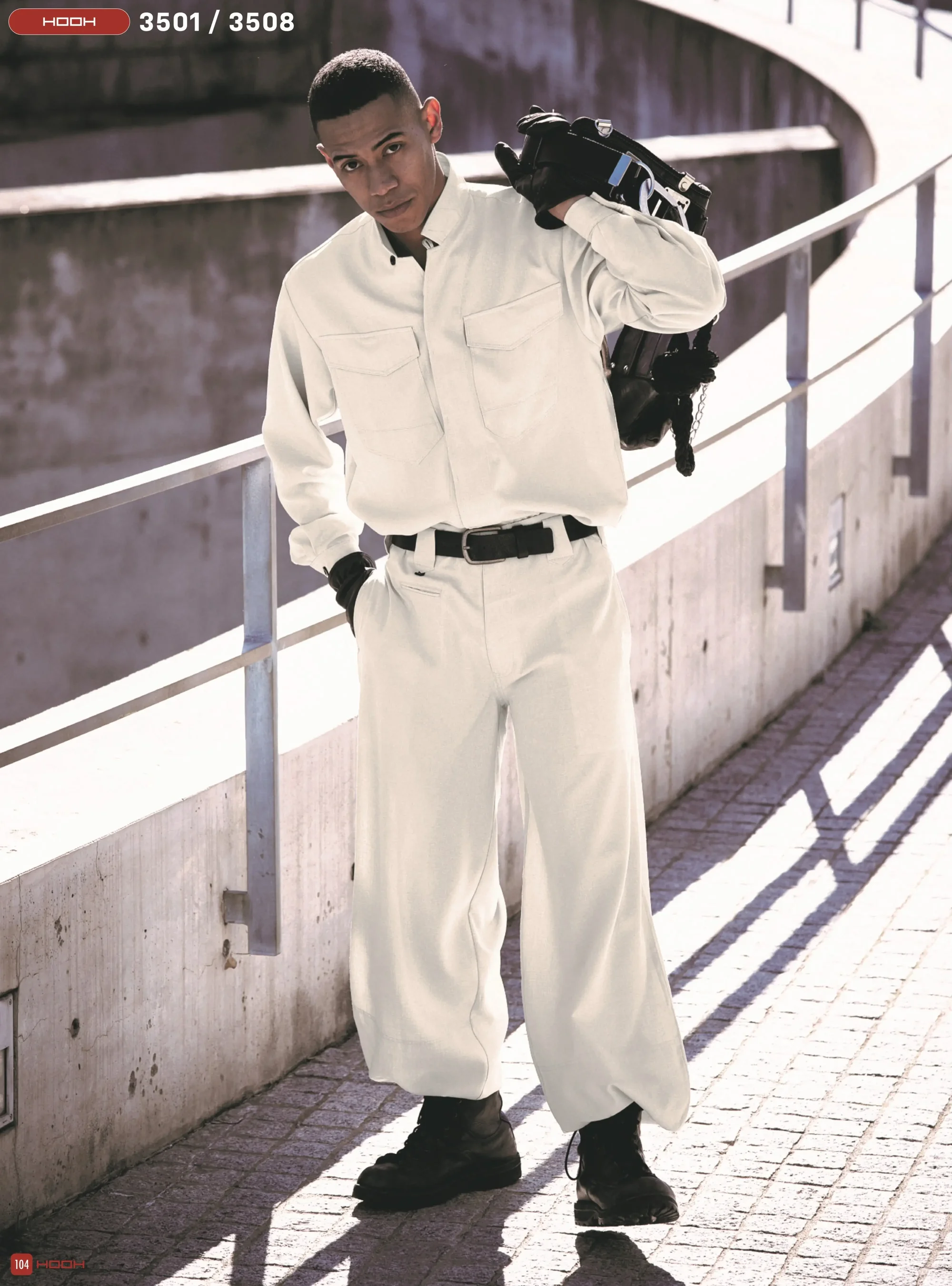 村上被服 3508 江戸前超ロング 関連情報 カタログ 104ページ