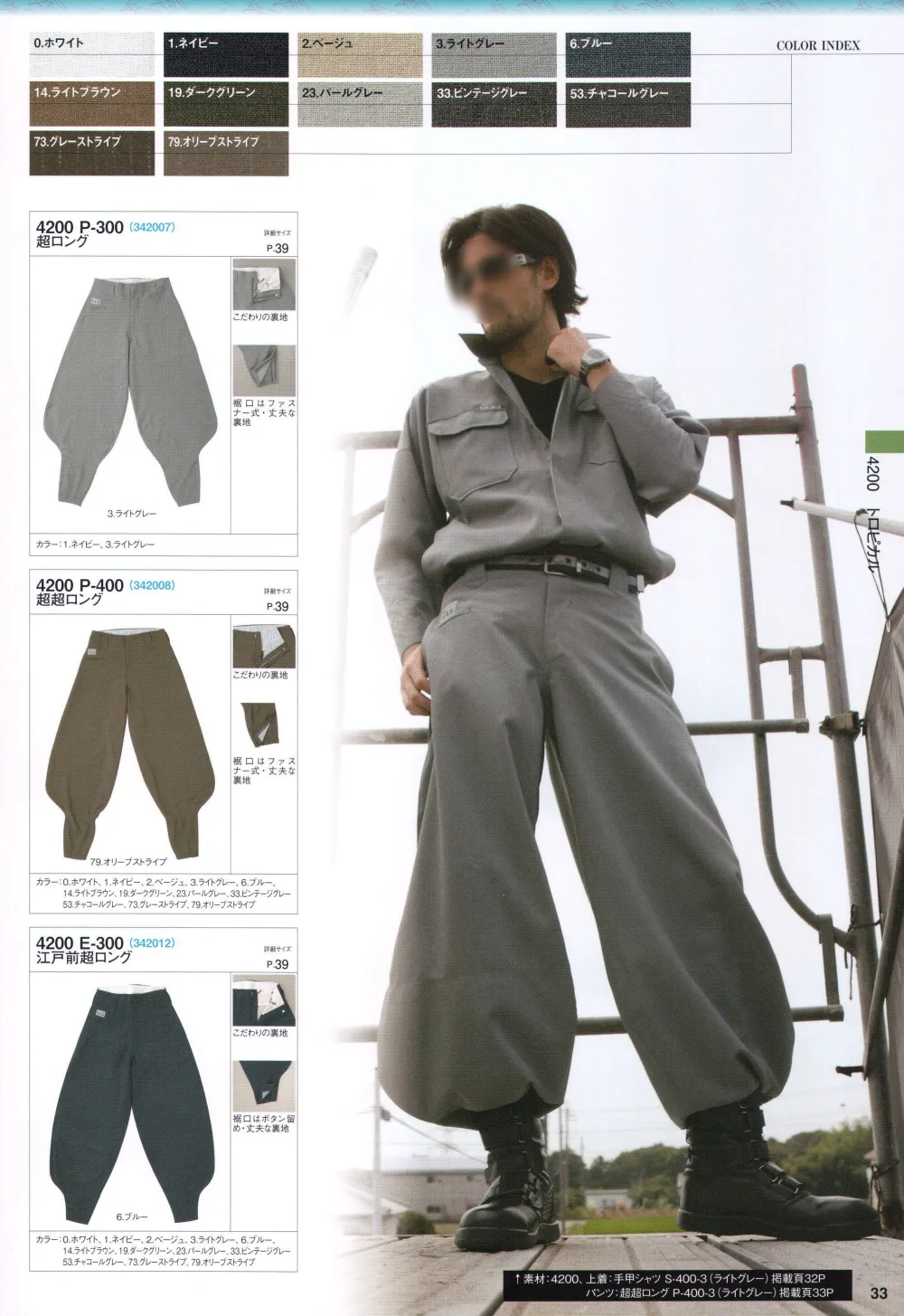 ユニフォーム1 関東鳶の鳶シャツ 40 Op 0