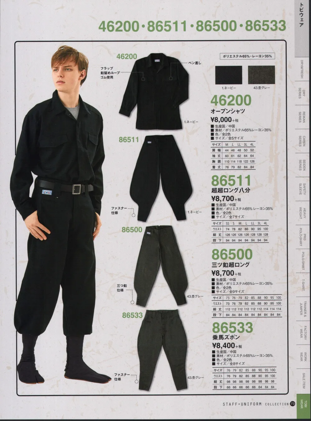 ユニフォーム1 小倉屋の鳶シャツ 702