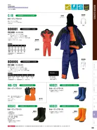 ジャック＆ベティ BO8000 冷凍倉庫用防寒コート 関連情報 カタログ 232ページ