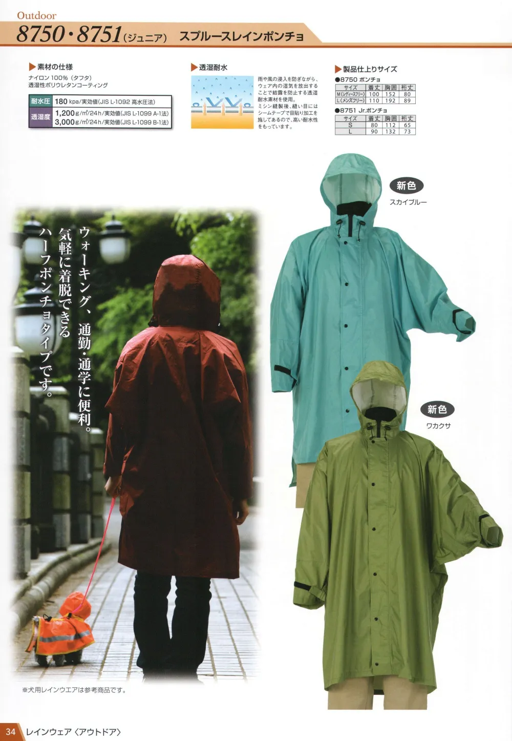 ユニフォーム1 ジンナイのレインコート 合羽 8750