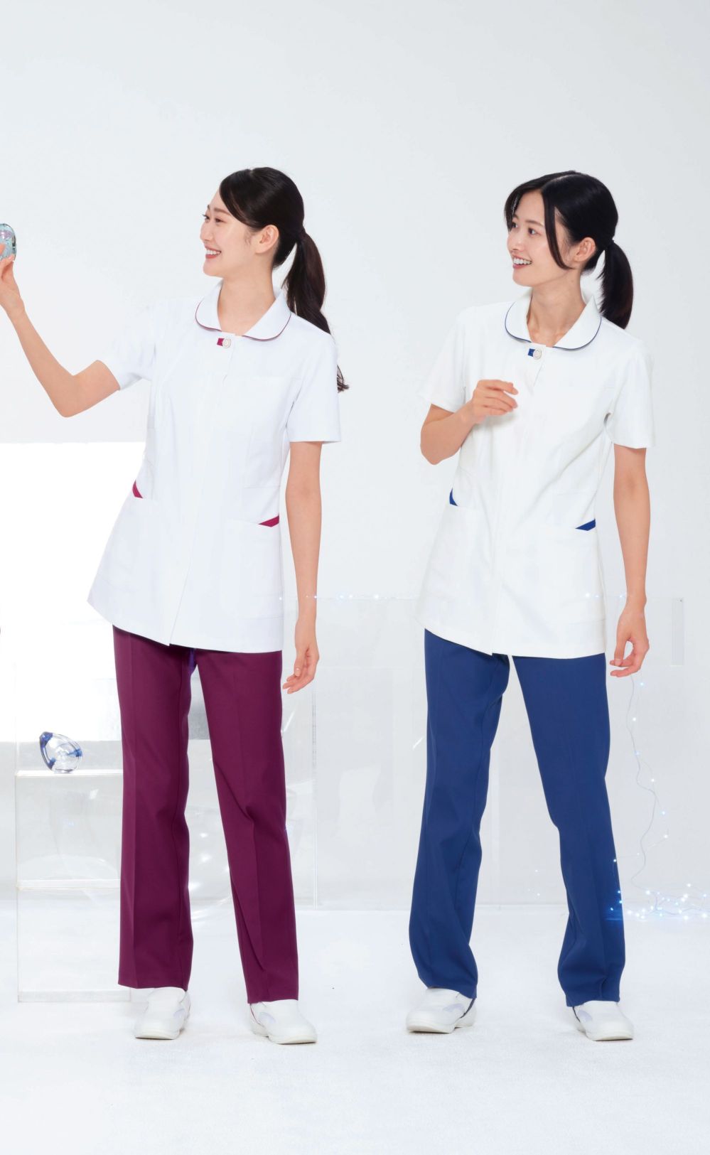 ユニフォーム1.COM 医療白衣com ナースウェア ナガイレーベン ナウェイ 2023 パンツ（米式パンツ）スラックス ナガイレーベン 女子パンツ  ML-1123