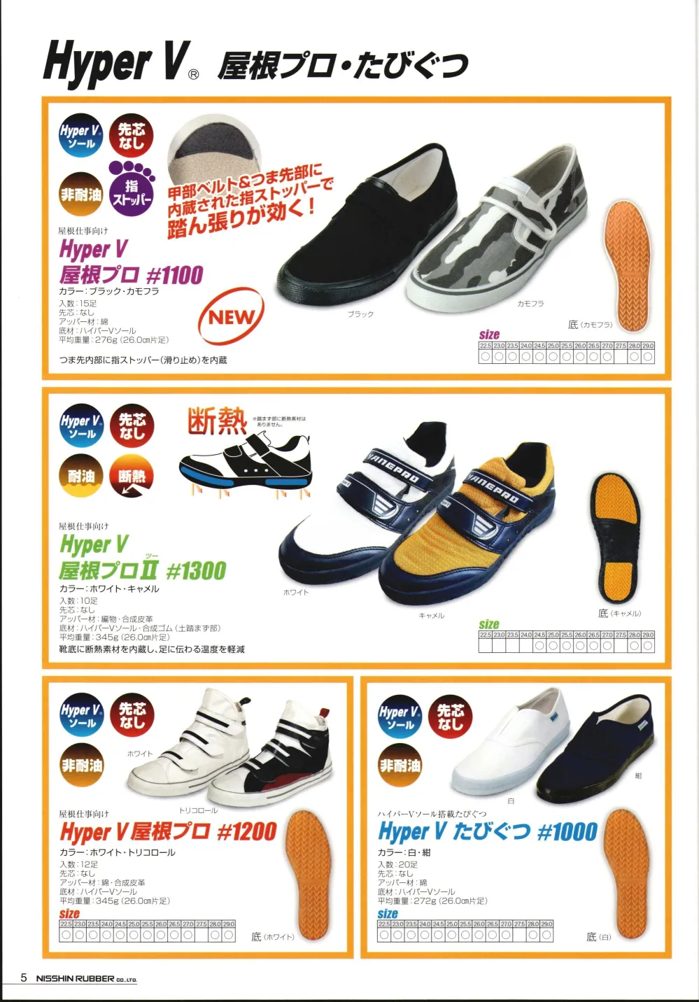 ユニフォーム1 日進ゴムのスニーカー 1000