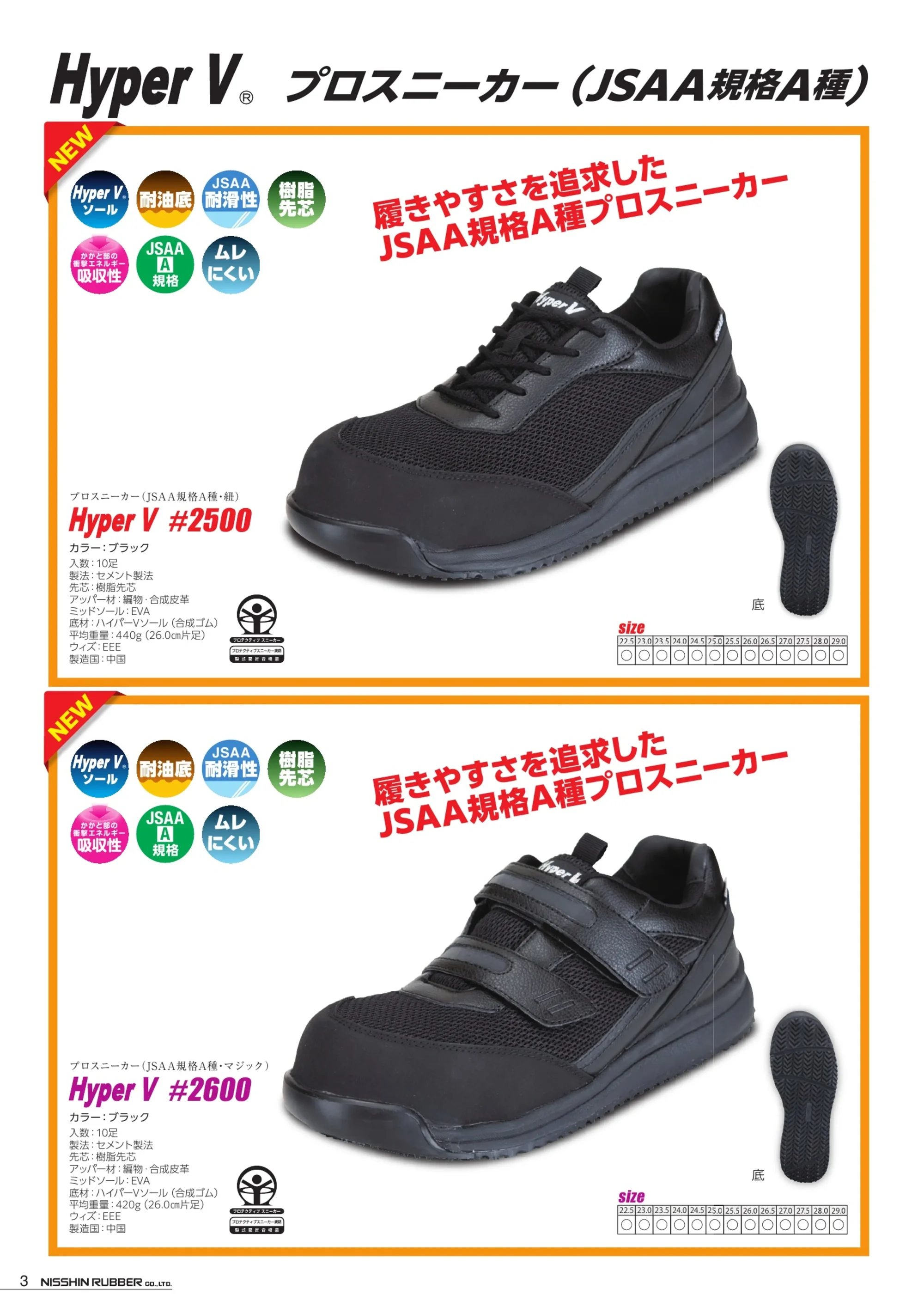 日進ゴム 2600 Hyper V #2600 関連情報 カタログ 3ページ