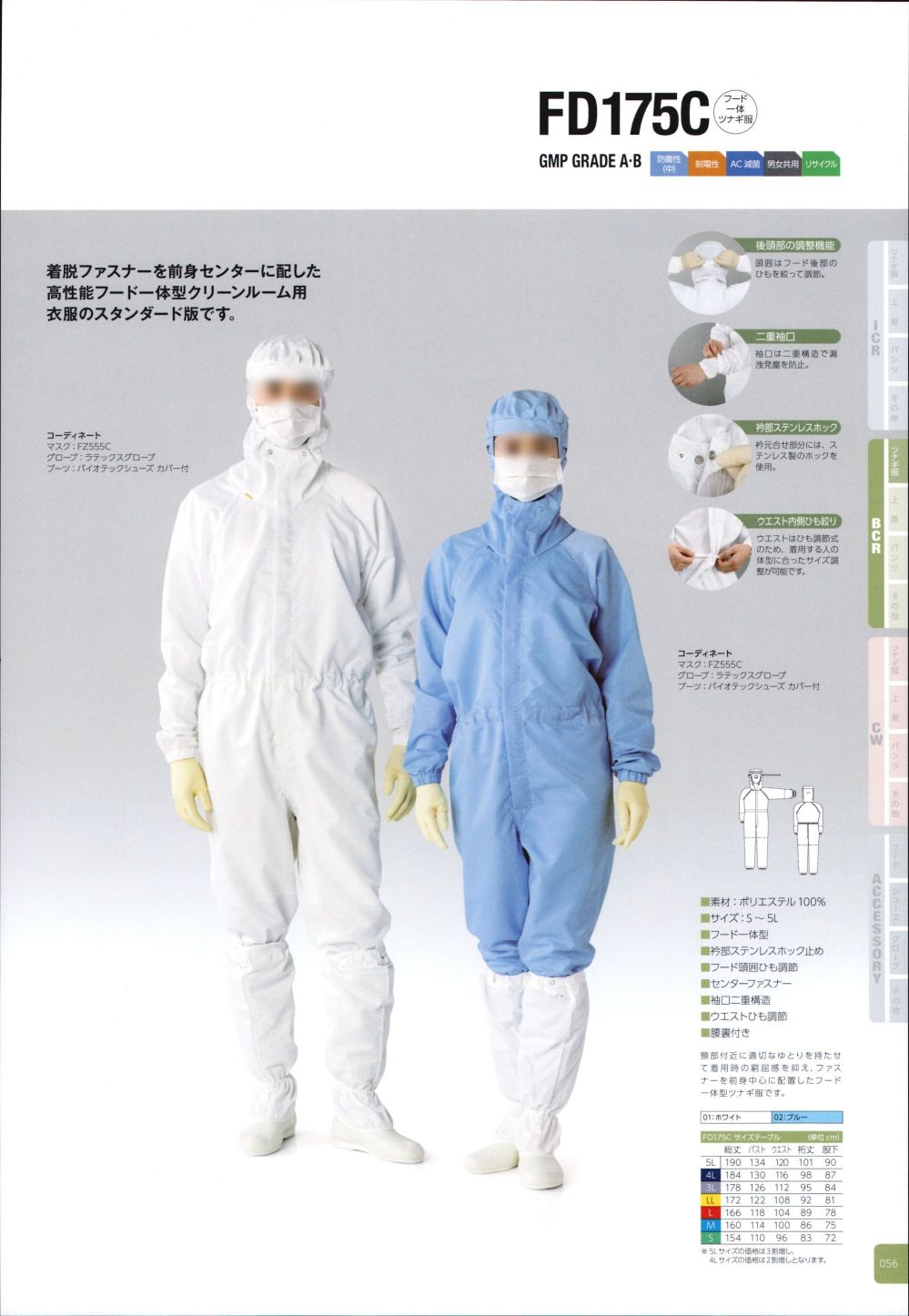 ユニフォーム1.COM 食品白衣jp クリーンウェア 東洋リントフリー半導体