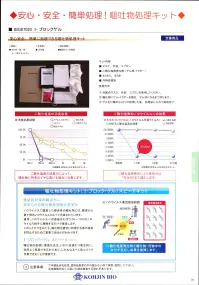 オンヨネ IBG87020 I-ブロックゲル（1箱/5キット入り） 安心安全、簡単に処理できる嘔吐物処理キット【キット内容】・マスク、手袋、エプロン・二酸化塩素発生材（ゲル用パウダー）・ちりとり、ほうき・汚物処理袋【使用方法】（1）付属のマスク、手袋、エプロンを着用してください（2）嘔吐物にゲルパウダーを撒き、ゲル状になるまで待ちます（3）ゲルを付属のちりとりで処理した後、処理袋に入れて処理完了。■二酸化塩素の消臭効果二酸化塩素の消臭力によって、嘔吐物に特有のイヤな臭いも強力に分解します。■二酸化塩素のノロウイルスへの効果二酸化塩素発生により感染力は、1万分の1まで減少します。【嘔吐物処理キット（I-ブロック・ゲルスピードキット】●感染症対策の観点から、求められる嘔吐物処理剤の重要性ノロウイルスに羅漢した感染者の嘔吐物には、数億から数十億のノロウイルスによって汚染されています。通常、ノロウイルスへの感染はわずか10～100のノロウイルス粒子に接触するだけで感染します。このことだけをみても、嘔吐物を適切に処理する事が感染を抑止するために重要であるかがわかります。●I-ブロック・ゲルスピードキット！嘔吐物の処理に重要な点は、いかに迅速かつ衛生的に、効率よく処理できるかであり、しかもなるべく低コストで作業できることが重要です。■注意事項（1）本製品を乳幼児、認知症患者の手の届かない所で保管、使用してください。（2）金属類を近くに置いた場合腐食する恐れがあります。※この商品はご注文後のキャンセル、返品及び交換は出来ませんのでご注意下さい。※なお、この商品のお支払方法は、先振込（代金引換以外）にて承り、ご入金確認後の手配となります。 関連情報 カタログ 34ページ