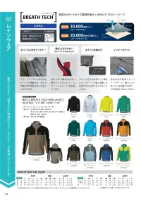 オンヨネ ODJ97031-A MEN'S BREATH TECH RAIN JACKET 関連情報 カタログ 9ページ