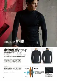 おたふく手袋 JW-272 BT ドラスティックドライ ウォーム クルーネックシャツ 関連情報 カタログ 39ページ