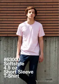 American Style 63000-B 4.5オンス ソフトスタイル ジャパンスペック Tシャツ GILDAN®（ギルダン）4.5ozのリングスパン糸を使用した「ソフトスタイル」Tシャツ。その名の通り薄手でやわらかな着心地は蒸し暑い日本のサマーイベントにピッタリです。GILDANが日本向けにデザインしたスリムなシルエットとグローバルTシャツブランドならではの低価格も人気です。※他カラーは「63000-A」「63000-030N」に掲載しております。※この商品はご注文後のキャンセル、返品及び交換は出来ませんのでご注意下さい。※なお、この商品のお支払方法は、先振込（代金引換以外）にて承り、ご入金確認後の手配となります。 関連情報 カタログ 10ページ