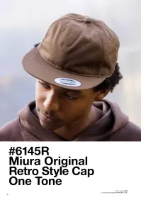 American Style 6145R ミウラオリジナル レトロスタイルキャップ ワントーン 関連情報 カタログ 92ページ