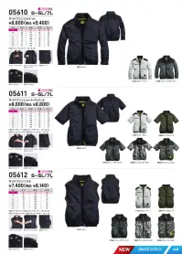 シンメン 05610 サイドファンジャケット（ファン・バッテリー・保冷剤別売） 関連情報 カタログ 48ページ