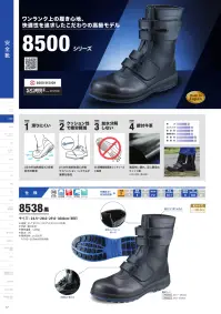 シモン 8517-A 8500シリーズ 黒静電靴 短靴 関連情報 カタログ 17ページ