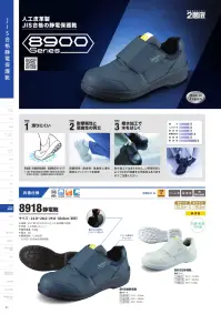 シモン 8918-KON-B 紺静電靴 関連情報 カタログ 41ページ